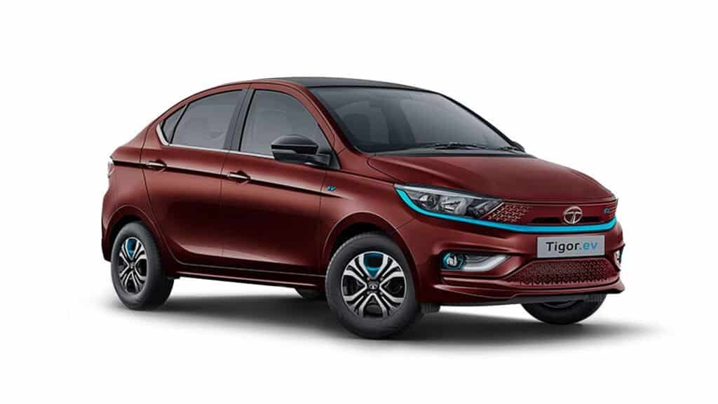 tigor ev exterior right front three quarter Best Tata Motors EV in 2024: Punch EV vs Nexon EV vs Tiago vs Tigor EV