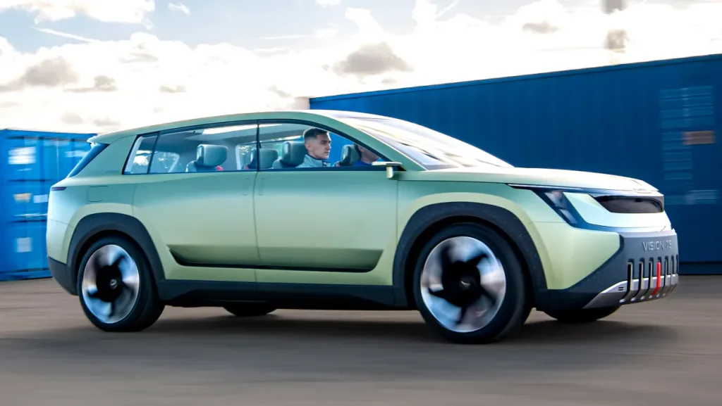 Skoda Vision 7S concept 5 axo2si Skoda’s 7-Seat EV SUV: Spacious, Smart & Electric