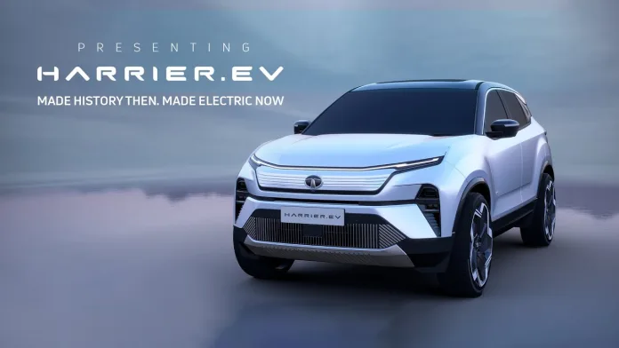 Tata Harrier EV debuts with a 500km range, AWD, and advanced technology, setting a new benchmark for electric SUVs in India.