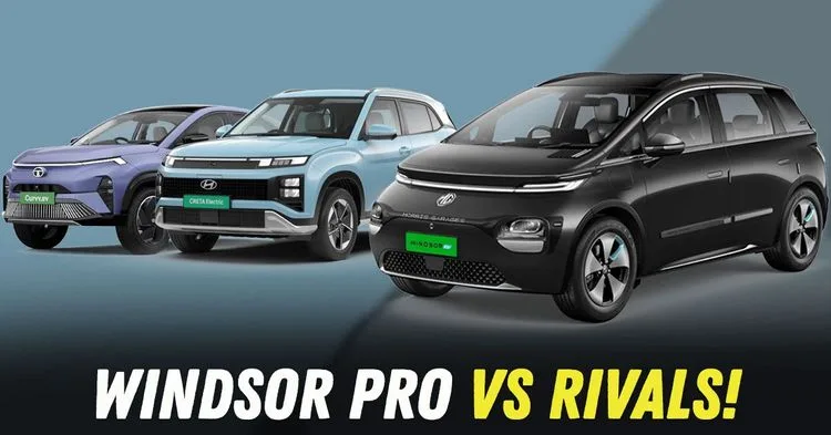 MG Windsor EV Pro vs Hyundai Creta Electric vs Tata Curvv EV: In-Depth Comparison